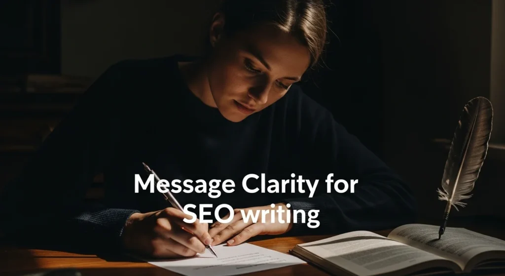 Message clarity for SEO writing