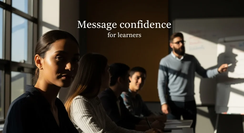 Message confidence for learners