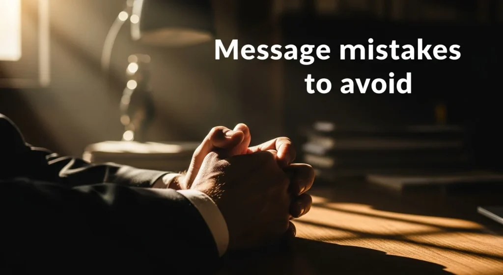 Message mistakes to avoid