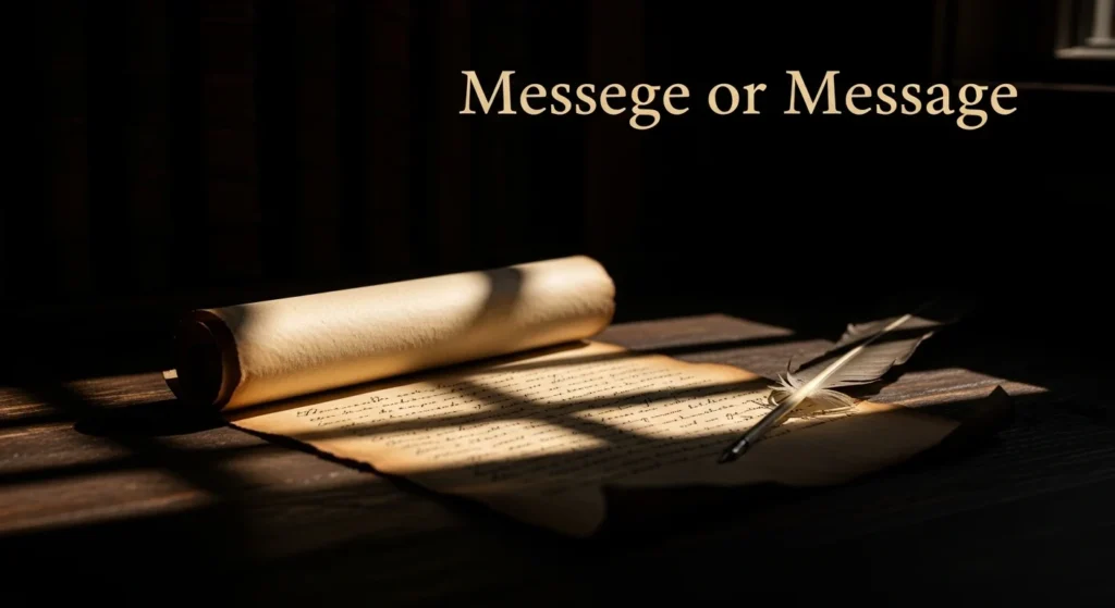 Messege or Message