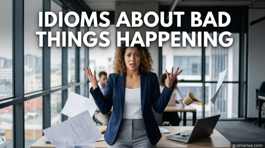 Idioms About Bad Things Happening