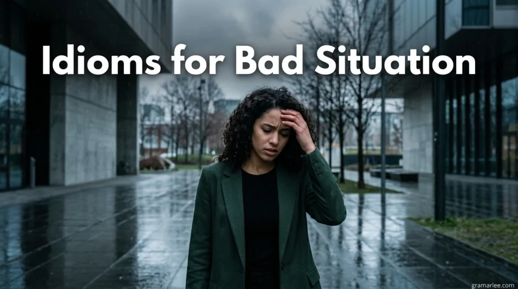 Idioms for Bad Situation