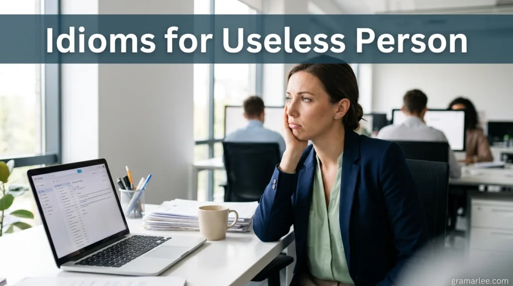 Idioms for Useless Person