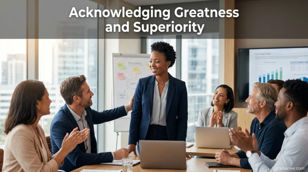 Acknowledging Greatness and Superiority