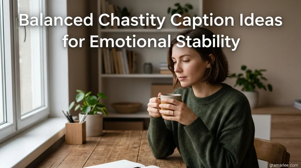 Balanced Chastity Caption Ideas for Emotional Stability