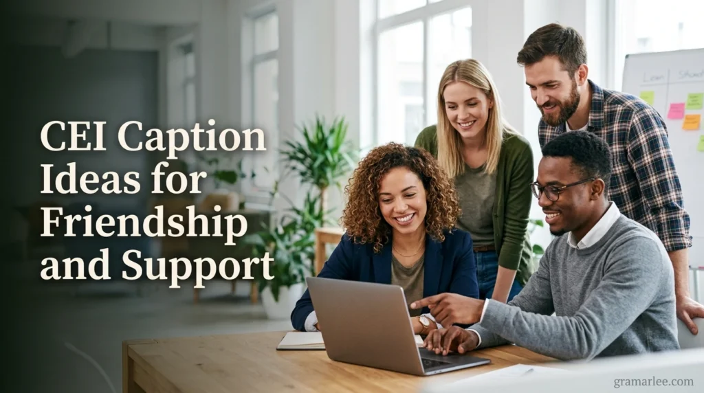 CEI Caption Ideas for Friendship and Support