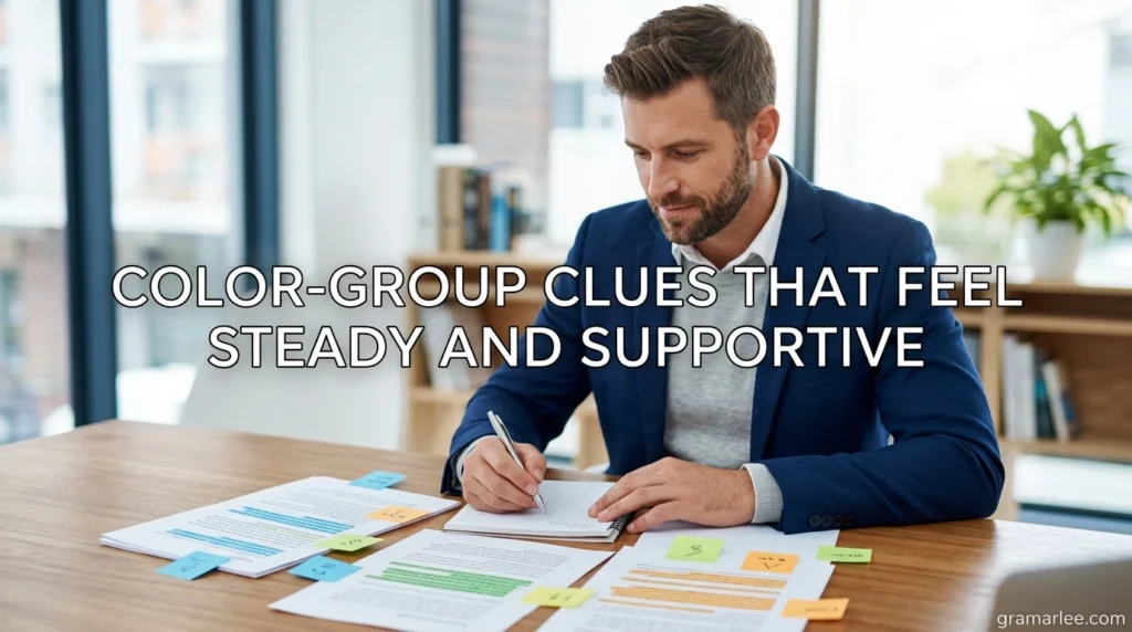 Color-Group Clues That Feel Steady and Supportive