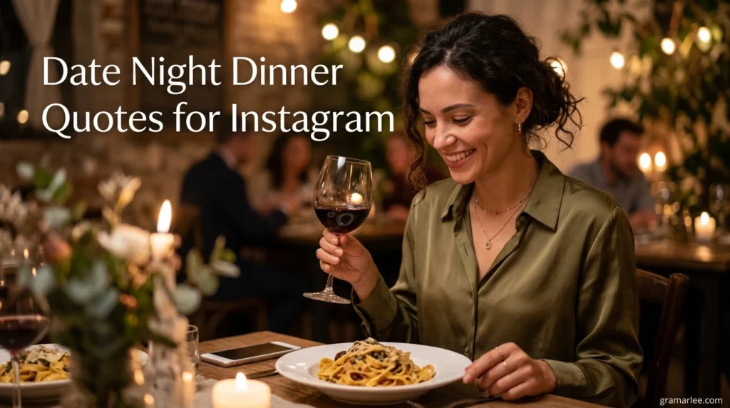 Date Night Dinner Quotes for Instagram