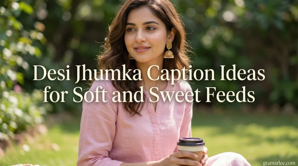 Desi Jhumka Caption Ideas for Soft and Sweet Feeds