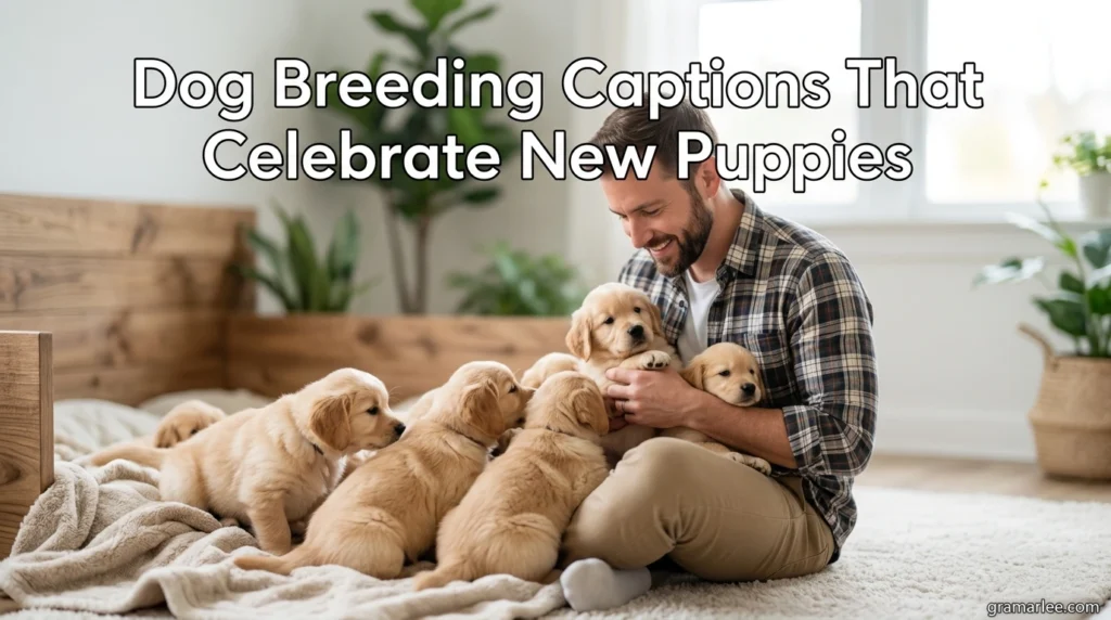 Dog Breeding Captions That Celebrate New Puppies