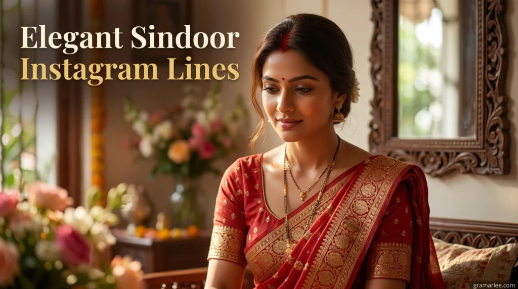 Elegant Sindoor Instagram Lines