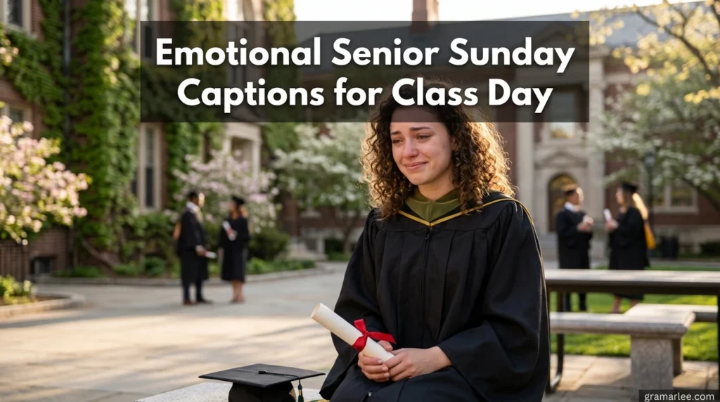 Emotional Senior Sunday Captions for Class Day