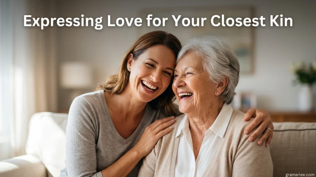 Expressing Love for Your Closest Kin