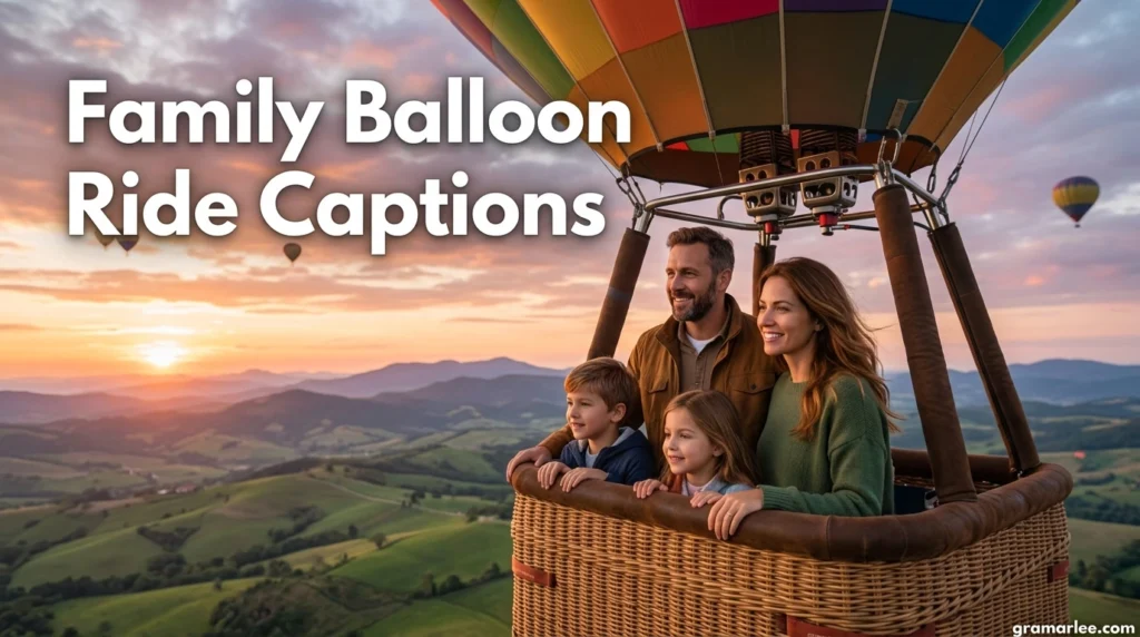 Family Balloon Ride Captions