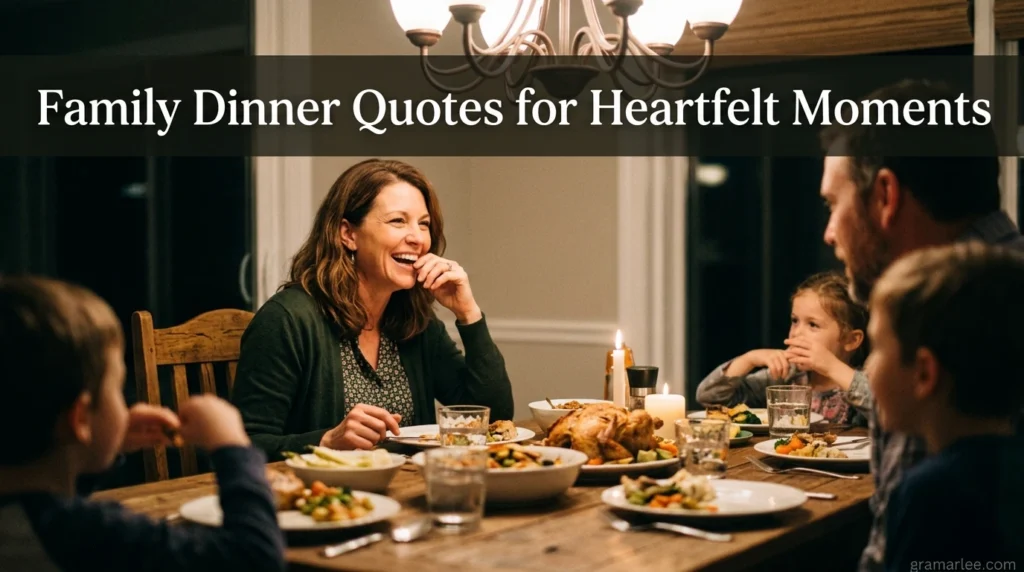 Family Dinner Quotes for Heartfelt Moments