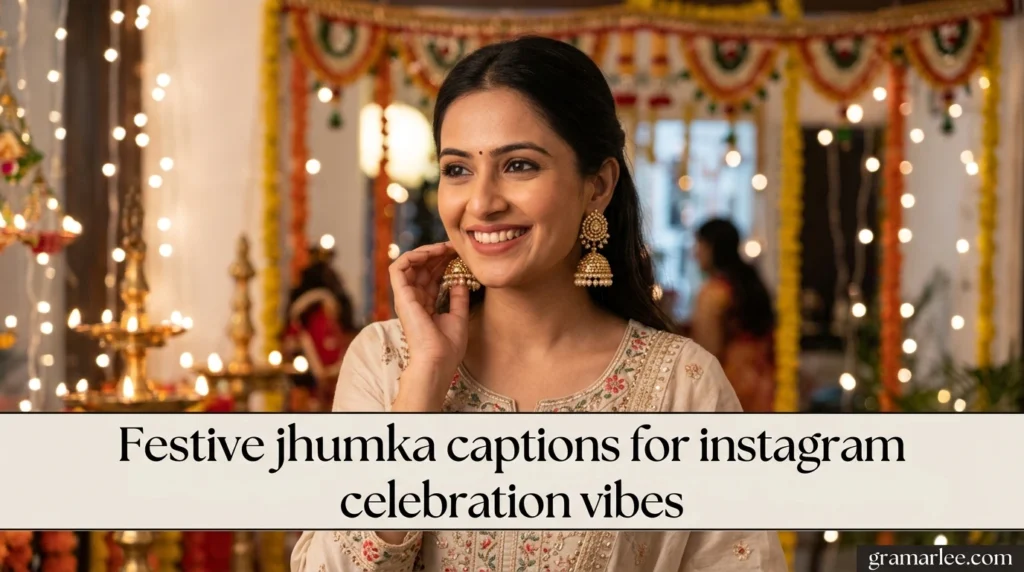 Festive jhumka captions for instagram celebration vibes