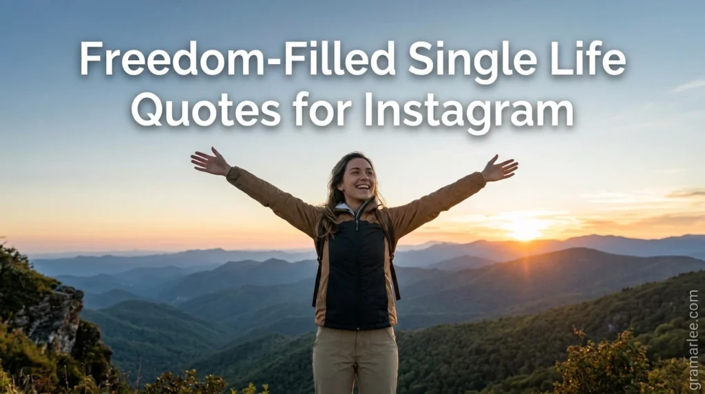 Freedom-Filled Single Life Quotes for Instagram