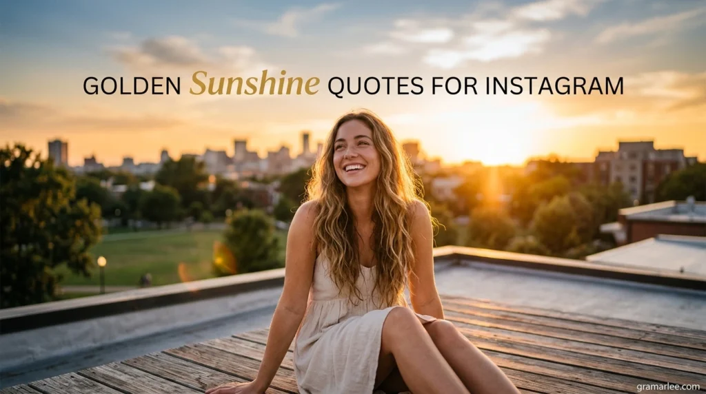 Golden Sunshine Quotes for Instagram