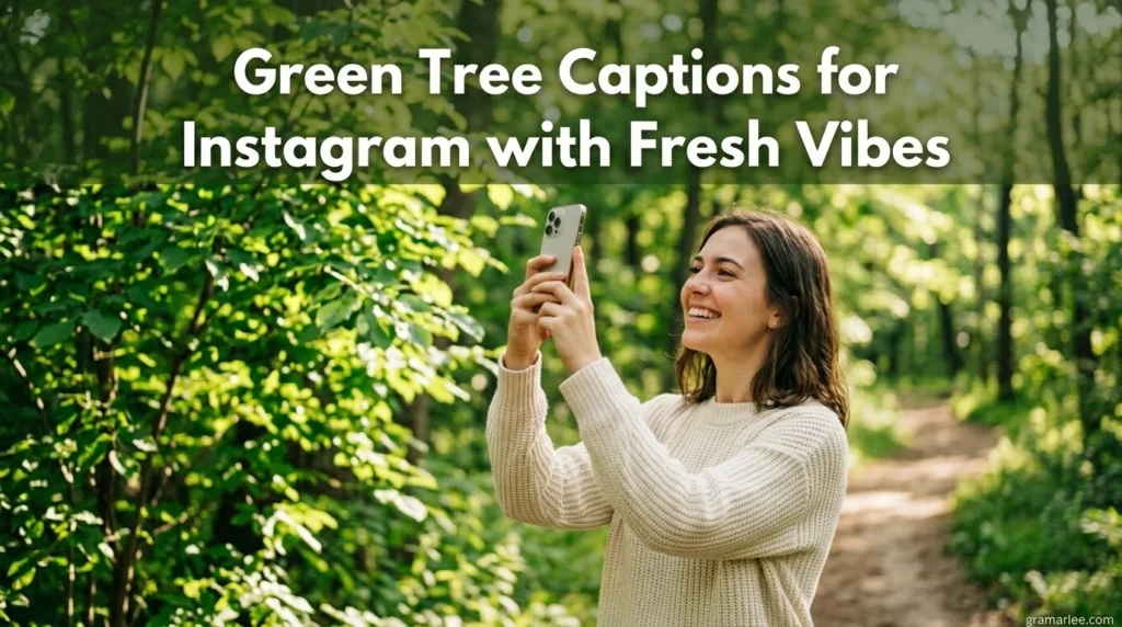 Green Tree Captions for Instagram with Fresh Vibes