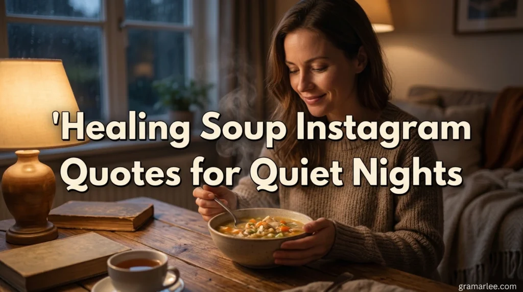 Healing Soup Instagram Quotes for Quiet Nights