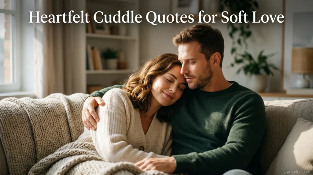Heartfelt Cuddle Quotes for Soft Love