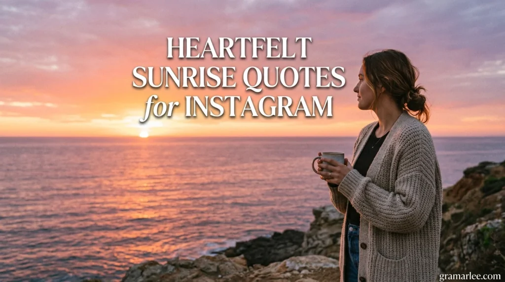 Heartfelt Sunrise Quotes for Instagram
