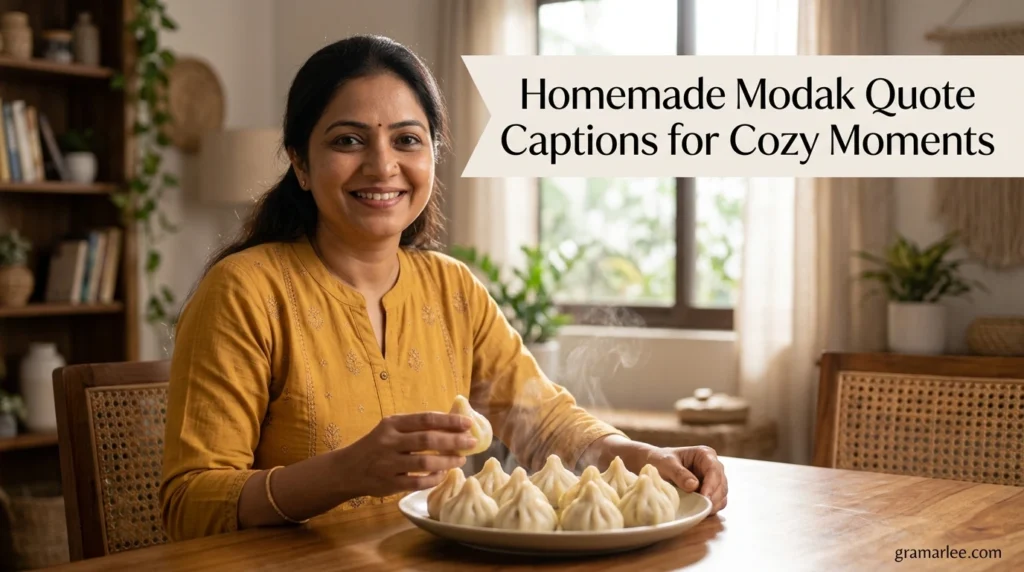 Homemade Modak Quote Captions for Cozy Moments