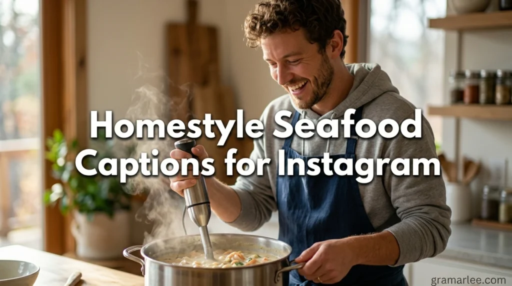 Homestyle Seafood Captions for Instagram