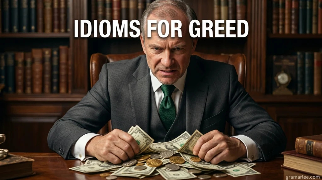 Idioms for Greed