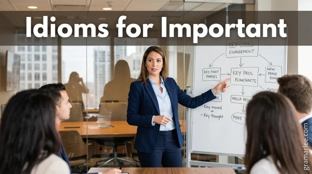 Idioms for Important