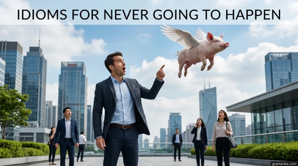 Idioms for Never Going to Happen