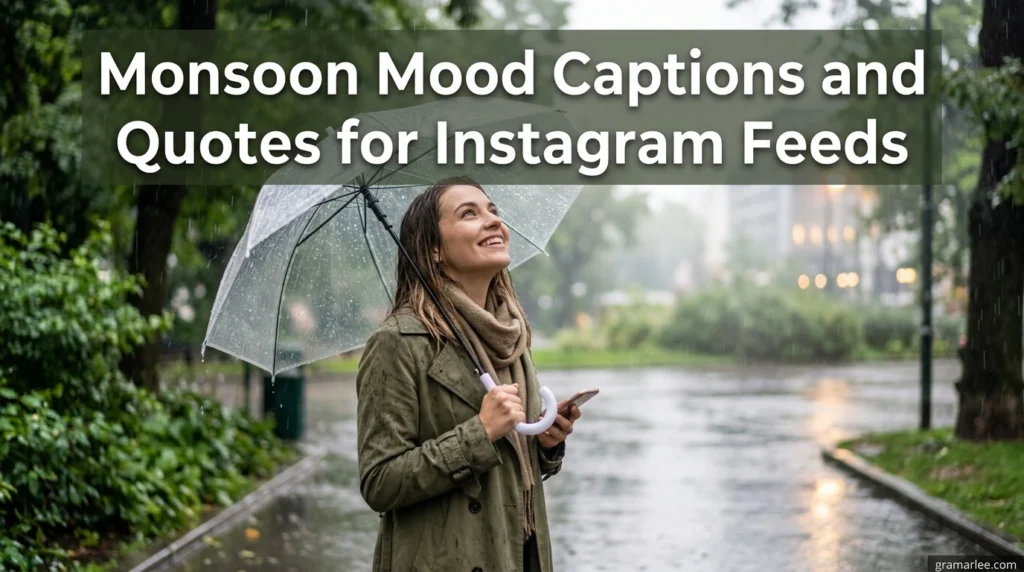 Monsoon Mood Captions and Quotes for Instagram Feeds