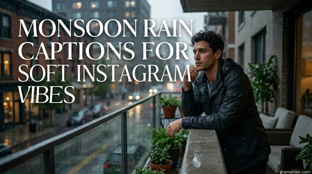 Monsoon Rain Captions for Soft Instagram Vibes