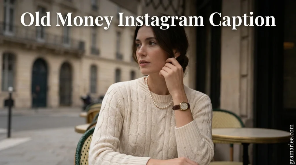 Old Money Instagram Caption