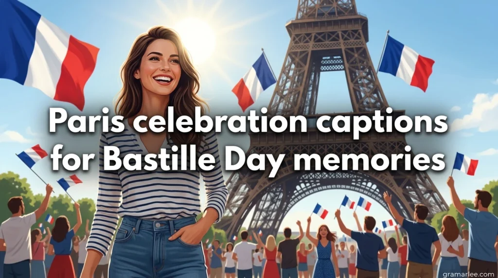 Paris celebration captions for Bastille Day memories