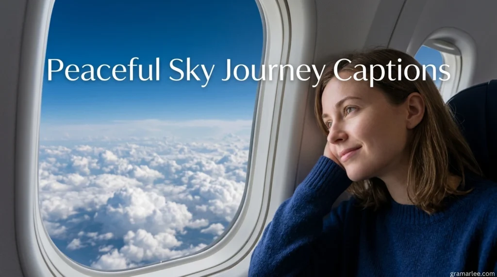 Peaceful Sky Journey Captions