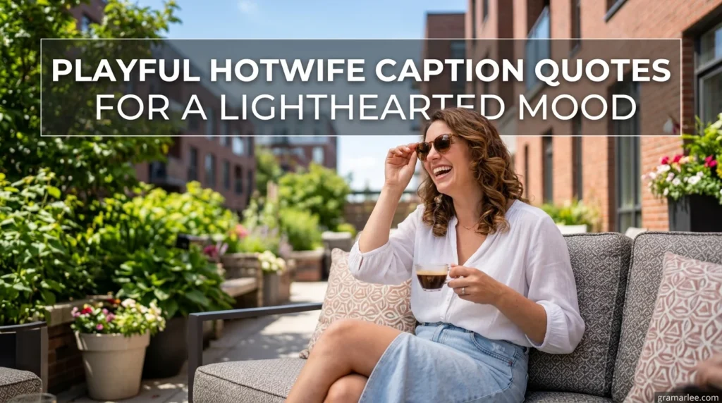 Playful Hotwife Caption Quotes for a Lighthearted Mood