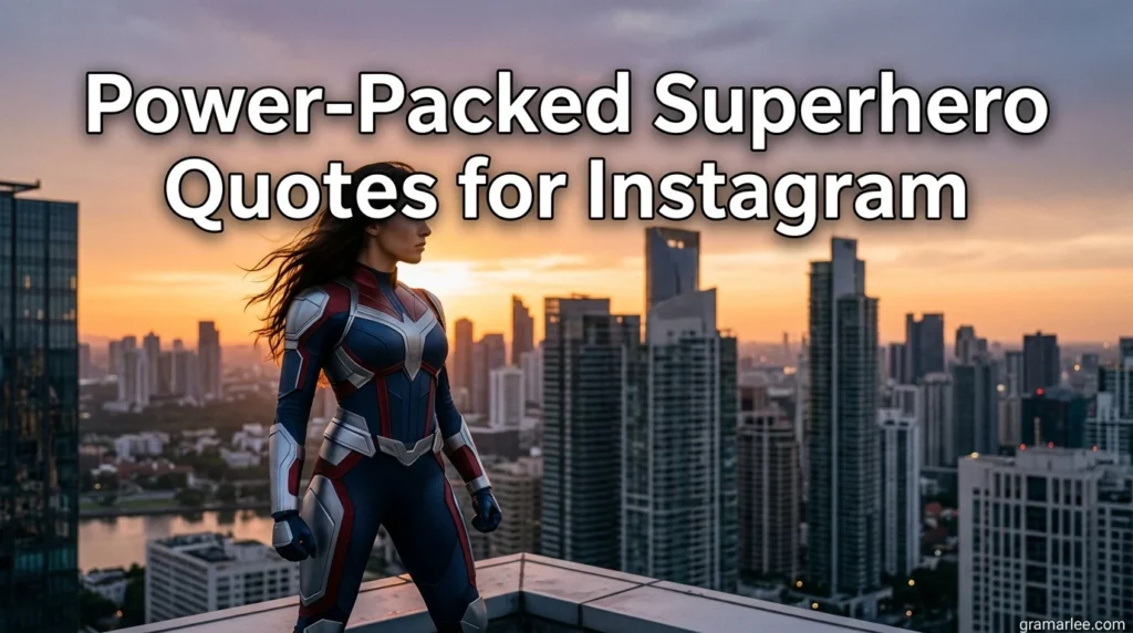 Power-Packed Superhero Quotes for Instagram