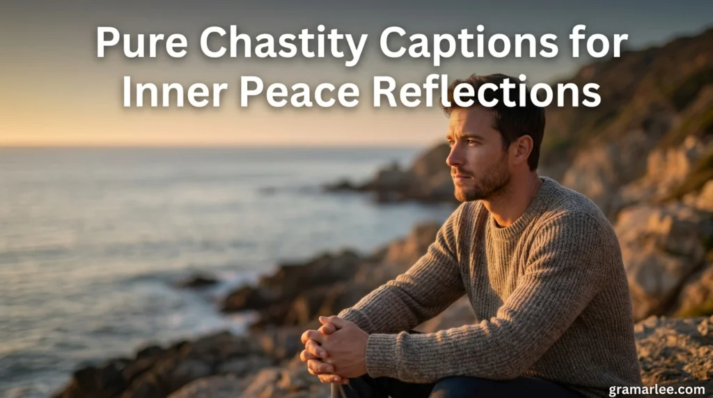 Pure Chastity Captions for Inner Peace Reflections