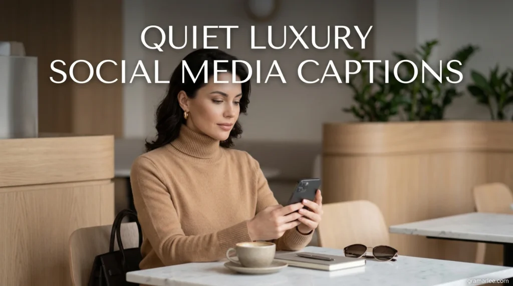 Quiet Luxury Social Media Captions