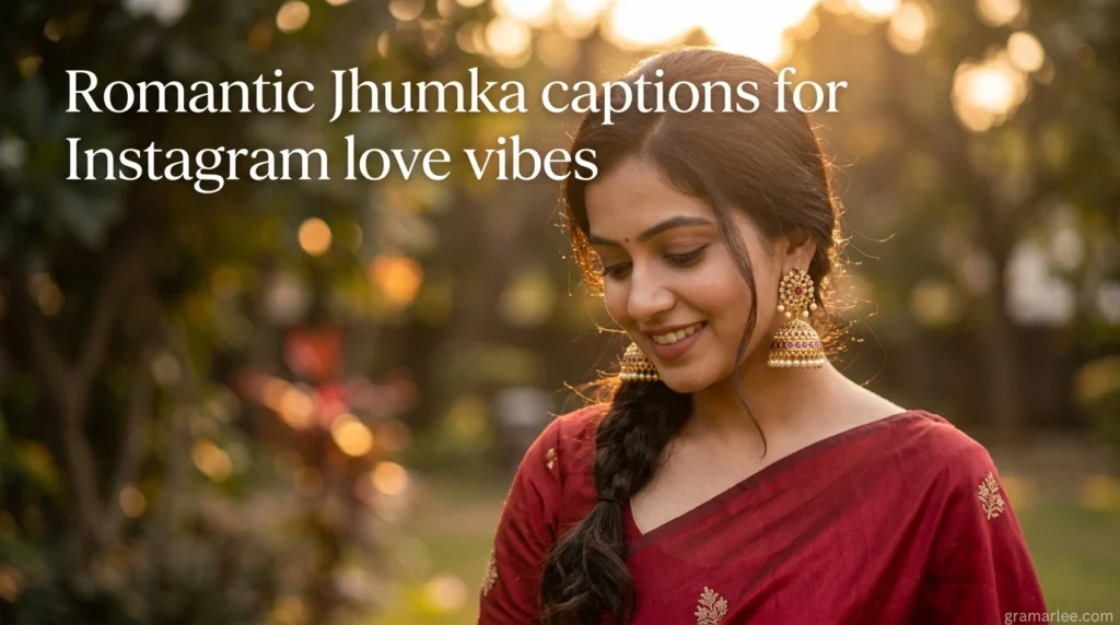 Romantic Jhumka captions for instagram love vibes