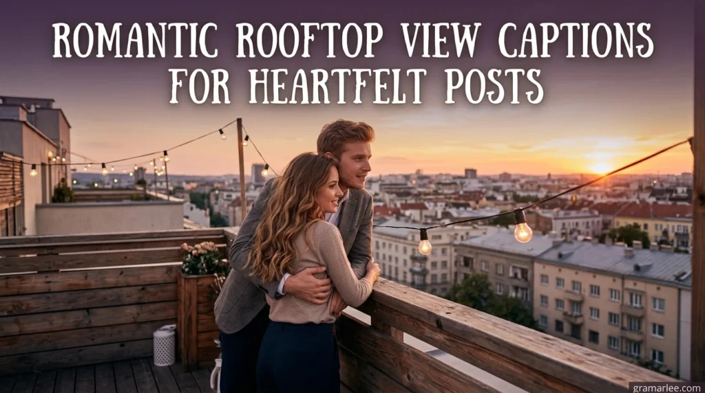 Romantic Rooftop View Captions for Heartfelt Posts