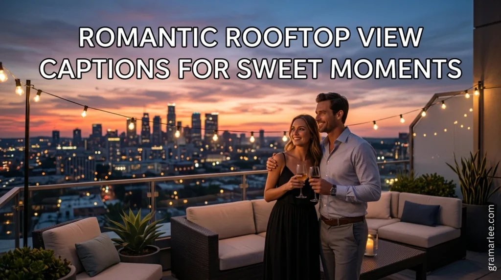 Romantic Rooftop View Captions for Sweet Moments