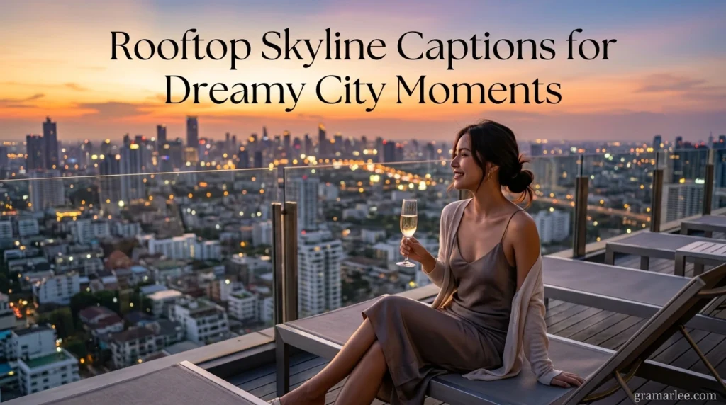 Rooftop Skyline Captions for Dreamy City Moments