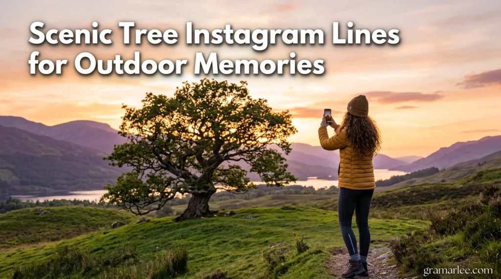 Scenic Tree Instagram Lines for Outdoor Memories
