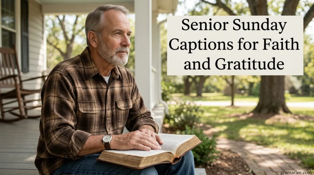 Senior Sunday Captions for Faith and Gratitude