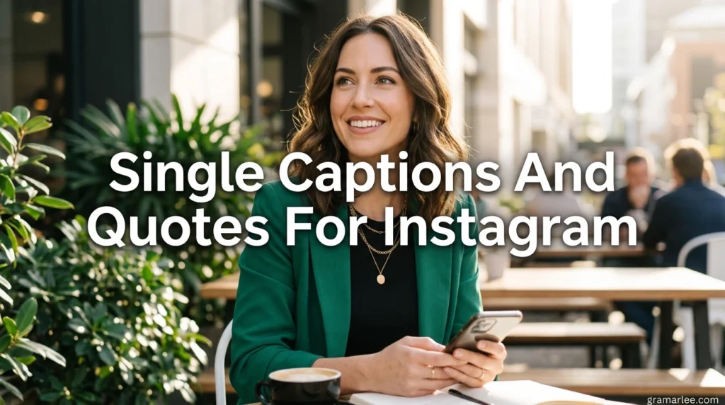 Single Captions And Quotes For Instagram