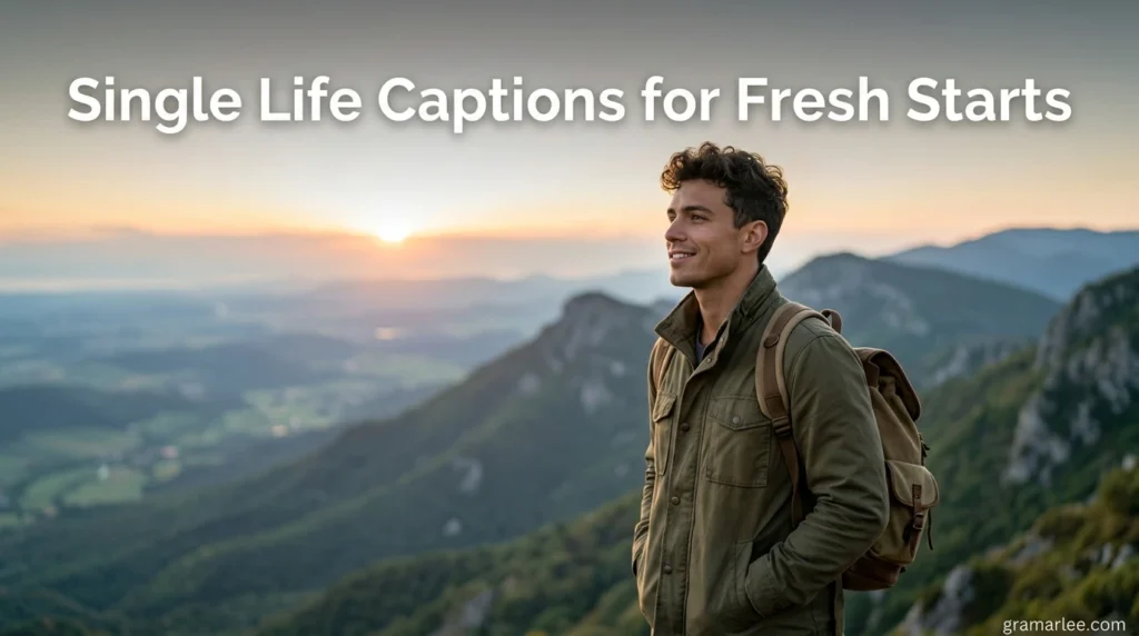 Single Life Captions for Fresh Starts