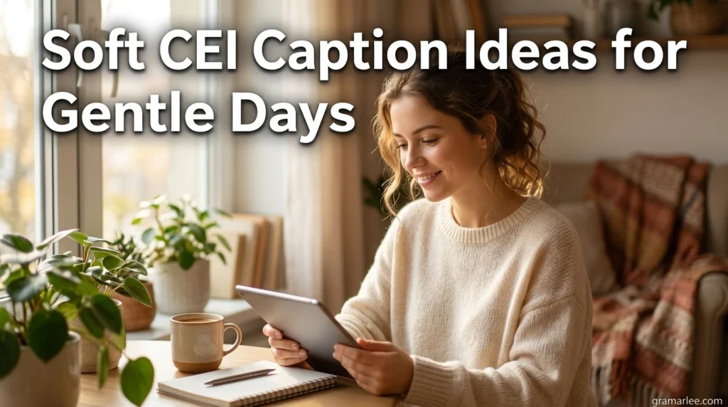 Soft CEI Caption Ideas for Gentle Days