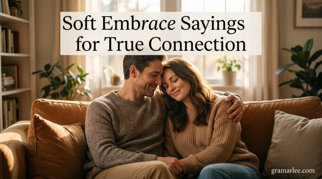 Soft Embrace Sayings for True Connection
